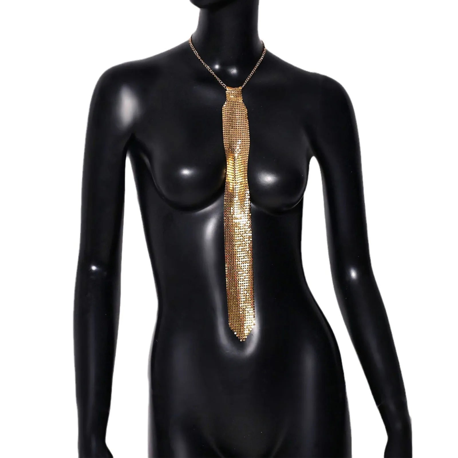 Silver metal sequins arrow-design bow tie for adult music festival or party wear