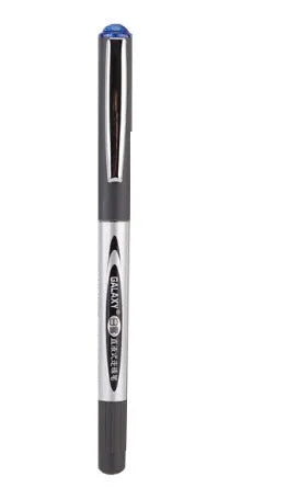 Box of twelve 0.5mm fine point signature pens with quick-drying ink in black, blue, red, and ink blue.