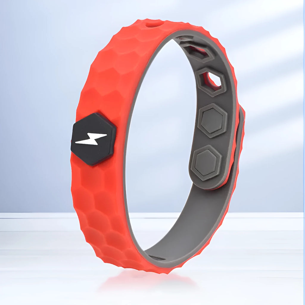 Anti-static waterproof silicone bracelet in diamond shape with monochrome black colour option