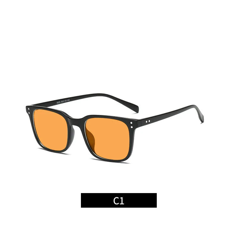 Orange tinted blue light and UV protection glasses with a TR90 frame available in multiple colours.