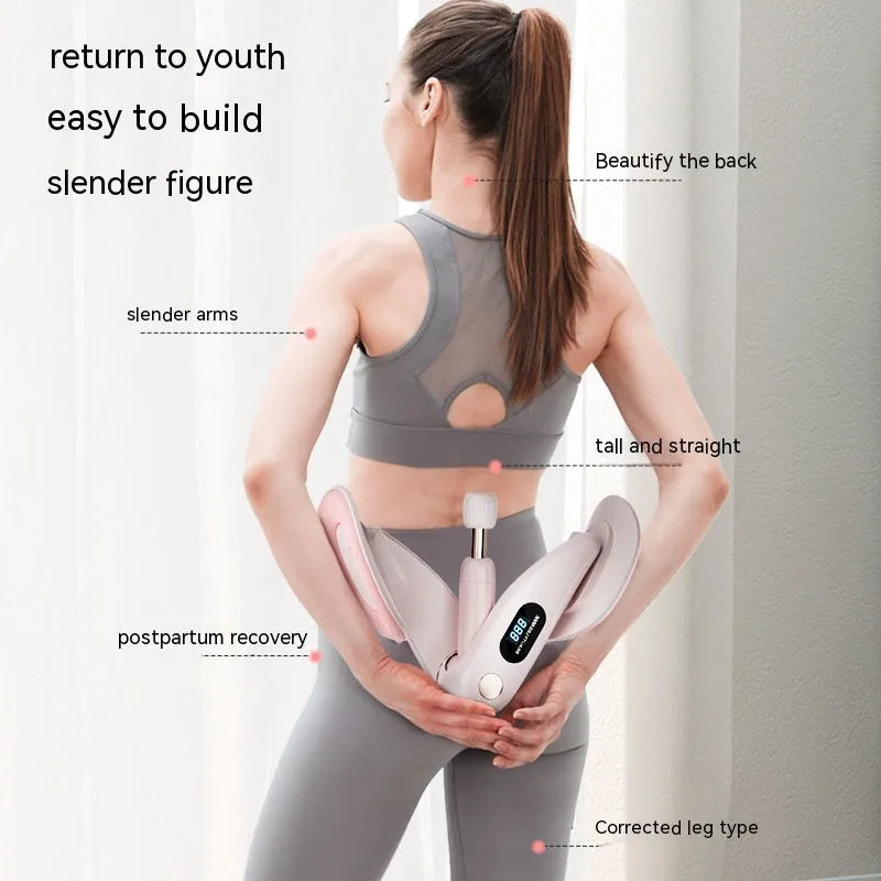 Pelvic floor muscle training device with digital counter in multiple colour options