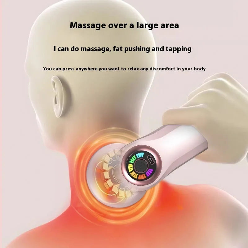 USB electric massager in pink, white, or black for cervical spine waist back leg