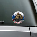 PVC Russian Bear Car Sticker CT0073 reflective 12.5 cm decal for vehicle exterior