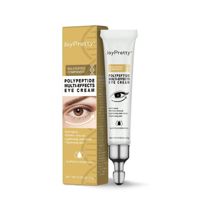 Jar of peptide eye cream for dark circles and puffiness, 20g net content