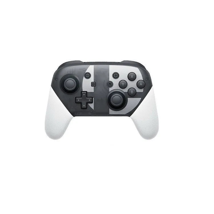 A wireless Bluetooth gamepad with vibration, shown in black, white, red, and green colour options.
