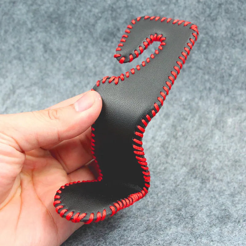 Stainless steel car seat back organiser hook with leather options for vehicle interior storage
