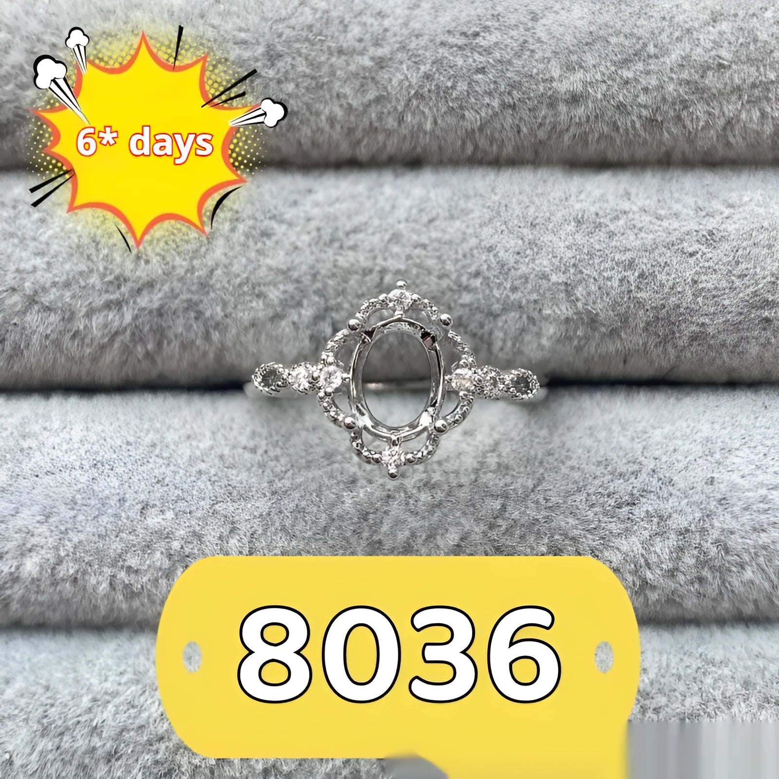 Oval denier ring with open mouth design and five-pointed star ornament in electroplated copper
