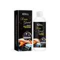 Compact box of automotive polish for car leather and dashboard maintenance.