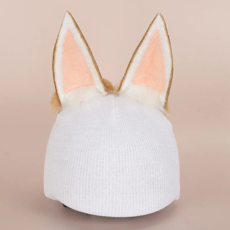Cartoon plush fabric motorcycle helmet cover decorative accessory