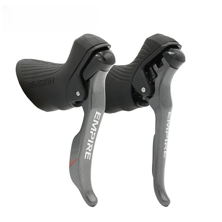 Shimano-compatible road bike transmission kit with aluminium alloy hand change and dials