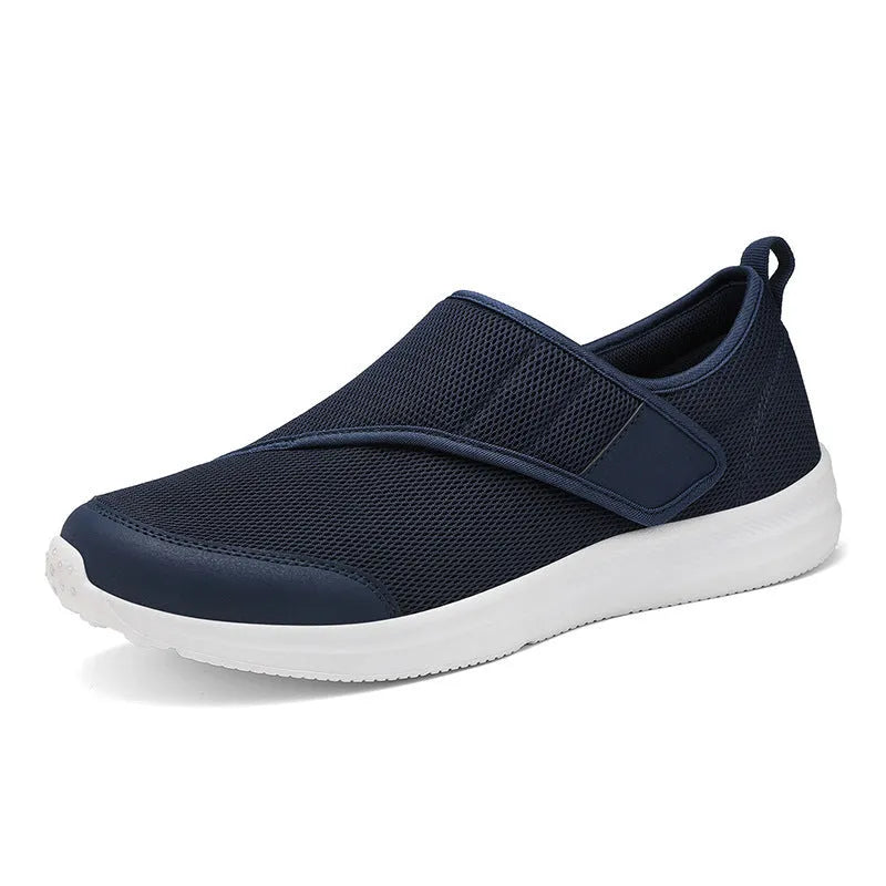 Summer outdoor walking shoes with mesh upper and Velcro closure in four colour options