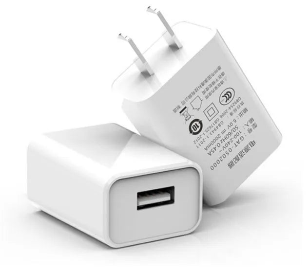 5V1A charging head power adapter kit with Android USB cable and accessories