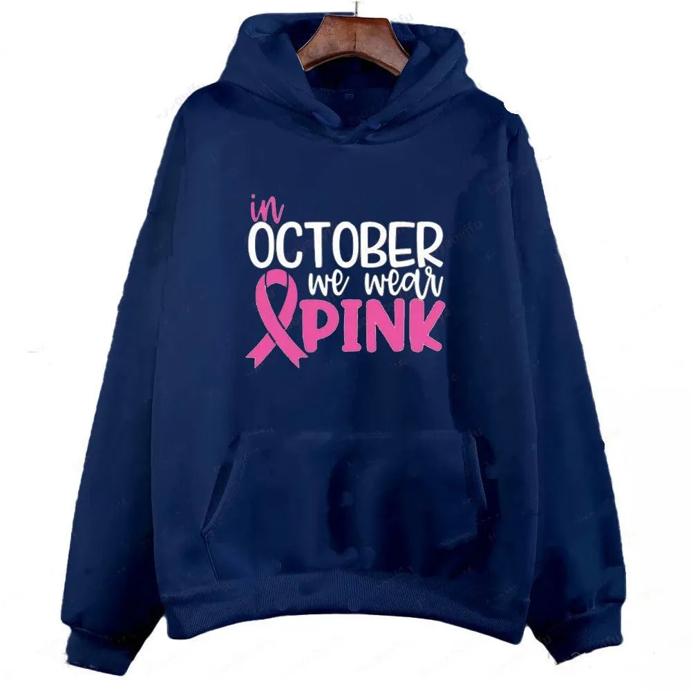 Pullover hoodie sweatshirt with hot stamping craft and side seam pockets in street fashion style