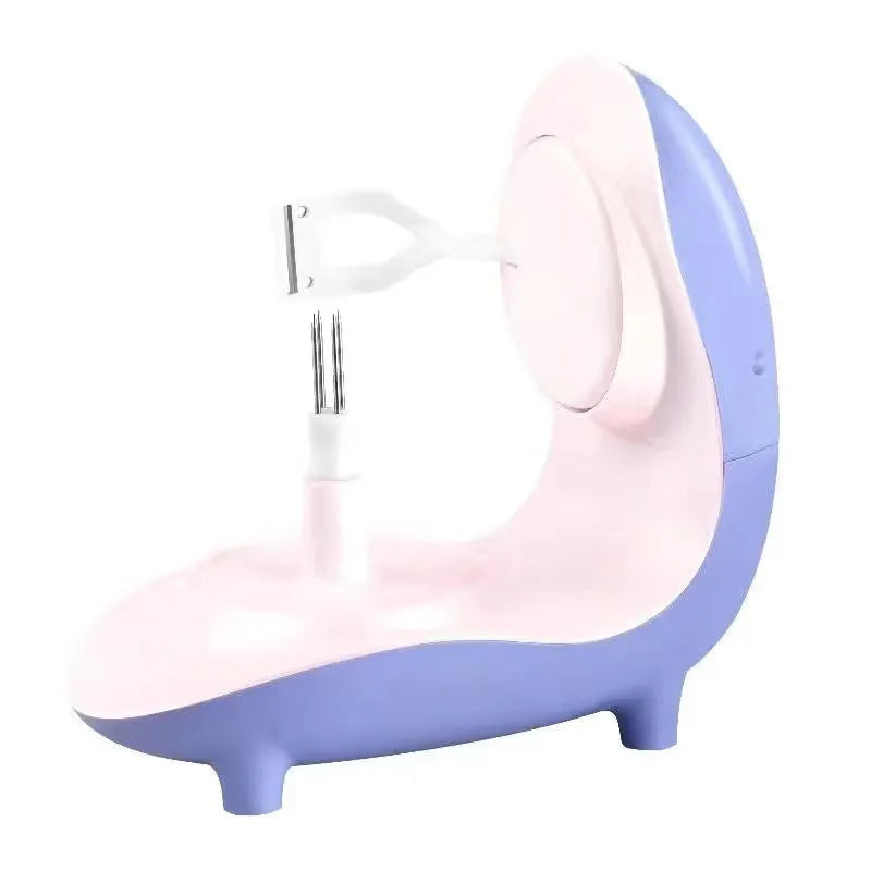 Purple household multi-function USB charging electric peeling machine with stainless steel blade