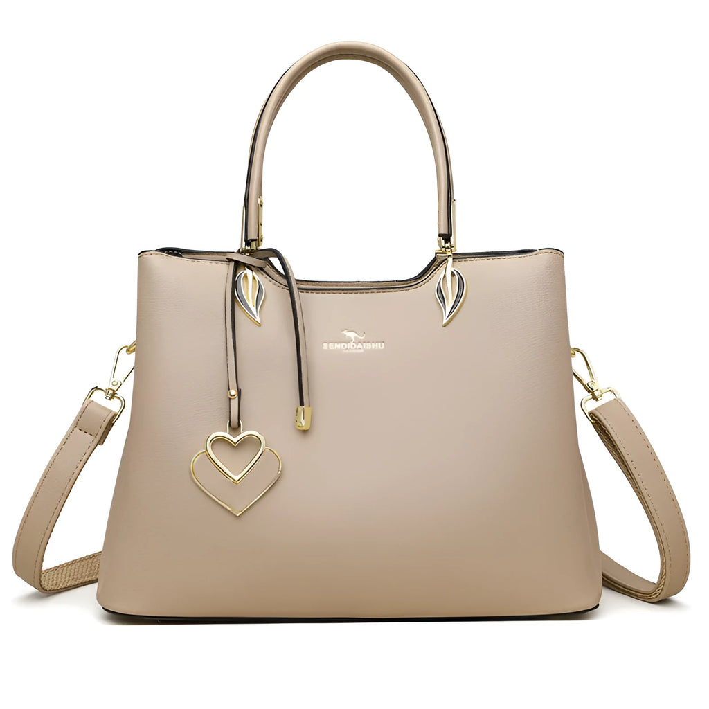 Women's multi-layer shoulder messenger bag in PU leather available in eight different colours
