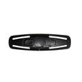Black nylon child safety seat belt buckle clip for 5-point harness systems