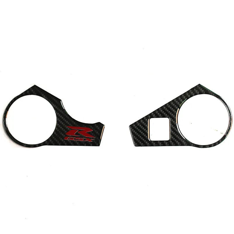 Black carbon fibre adhesive sticker for SUZUKI GSXR1000 L1 motorcycle upper connective plate
