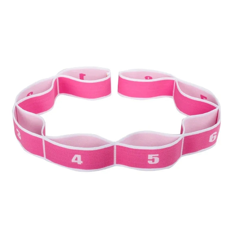 Digital eight-grid stretch belt for Latin dance and yoga in multiple colour options