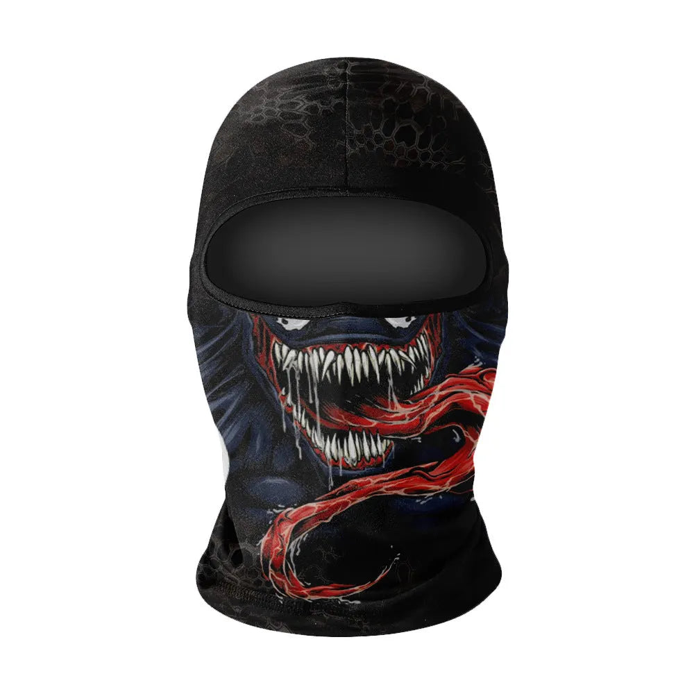 Men's breathable full face sun protection headgear in quick-dry ice silk polyester, average size, NK01 style colour