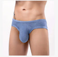 Men's sexy back hollow briefs in cotton, showing low waist boxer style in multiple colours