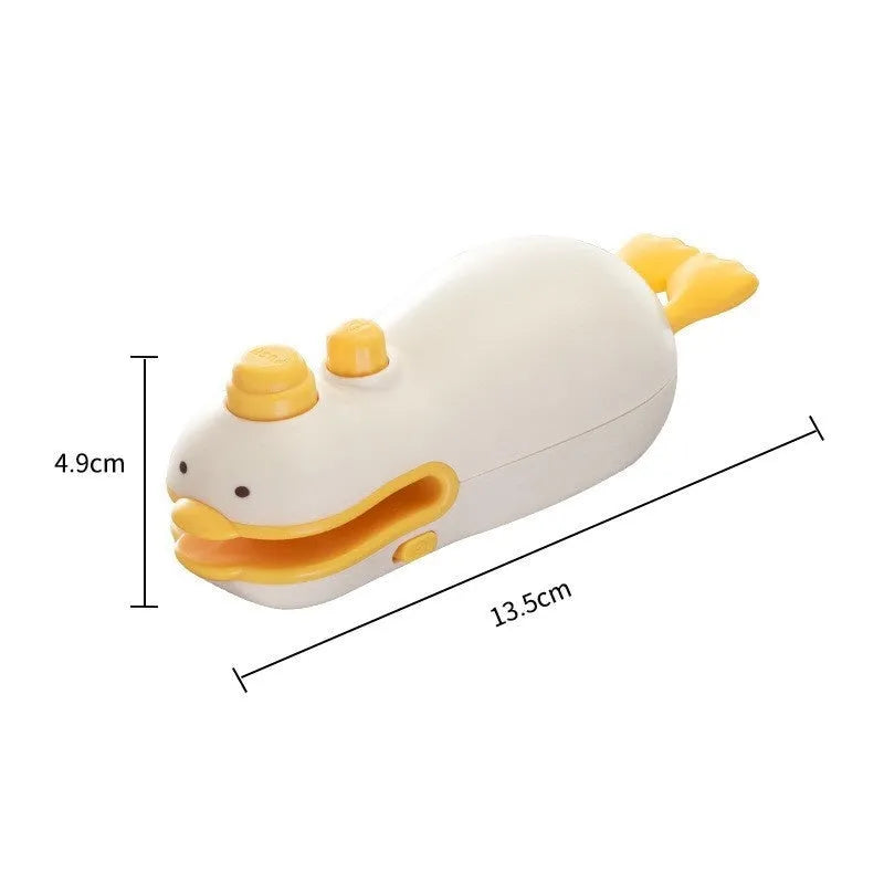 Small yellow duck rechargeable sealing machine with charging cable
