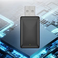 Black A7 model 2-in-1 wireless car adapter with aluminium alloy and ABS construction