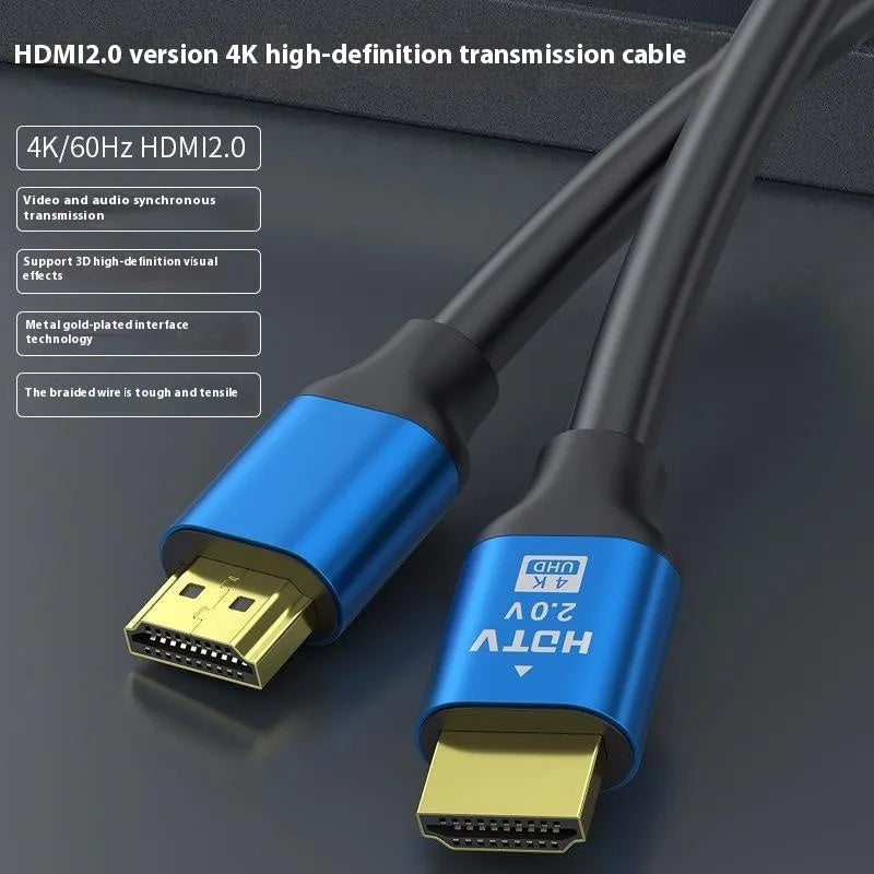 HDMI cable with aluminium connector, length options displayed