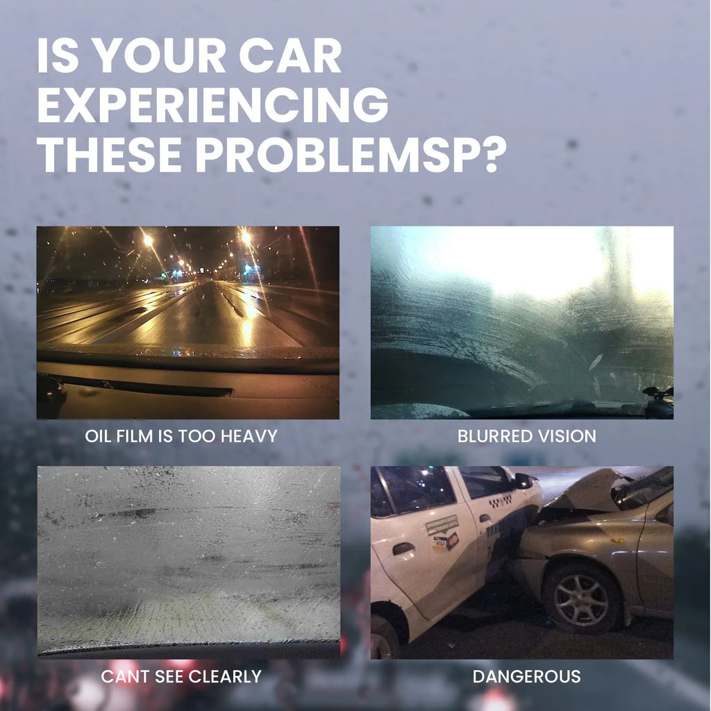 Pack of 40 car anti-fog rainproof wipes showing dimensions.