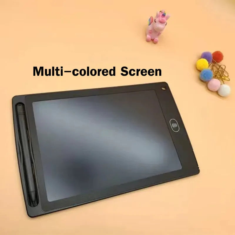 8.5 inch electronic drawing board with LCD screen and stylus pen in blue