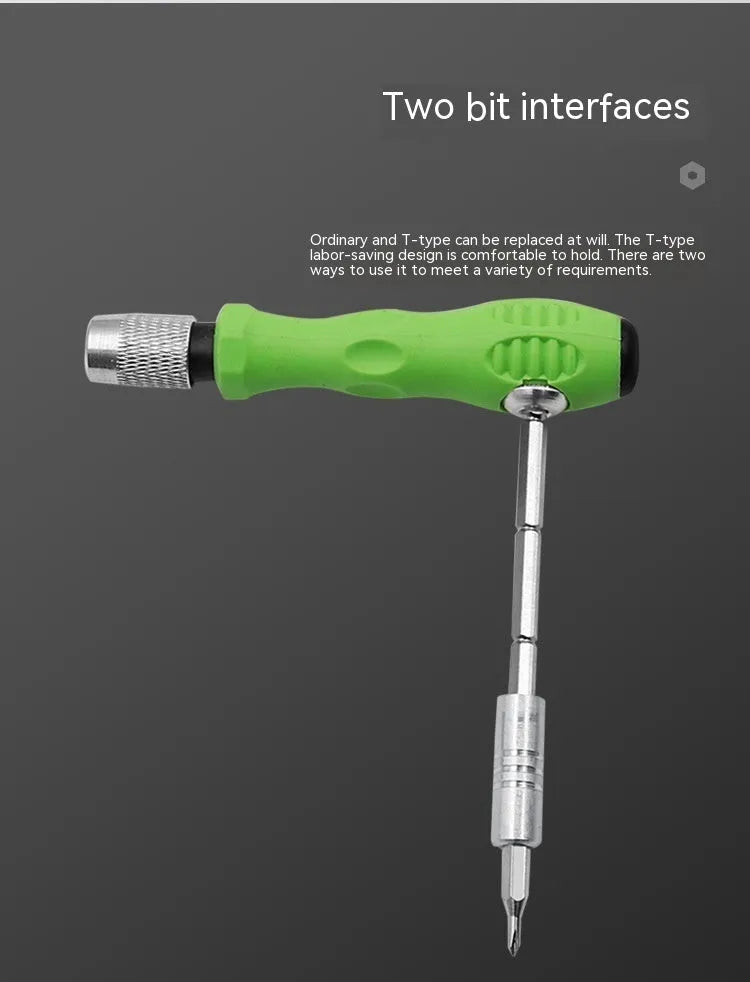 32-in-1 screwdriver bit set with handle for mobile phone and precision instrument repair