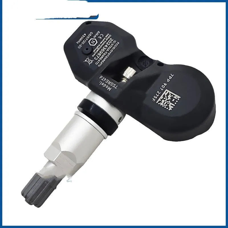 Black tyre pressure monitoring unit for Audi vehicles showing electronic components