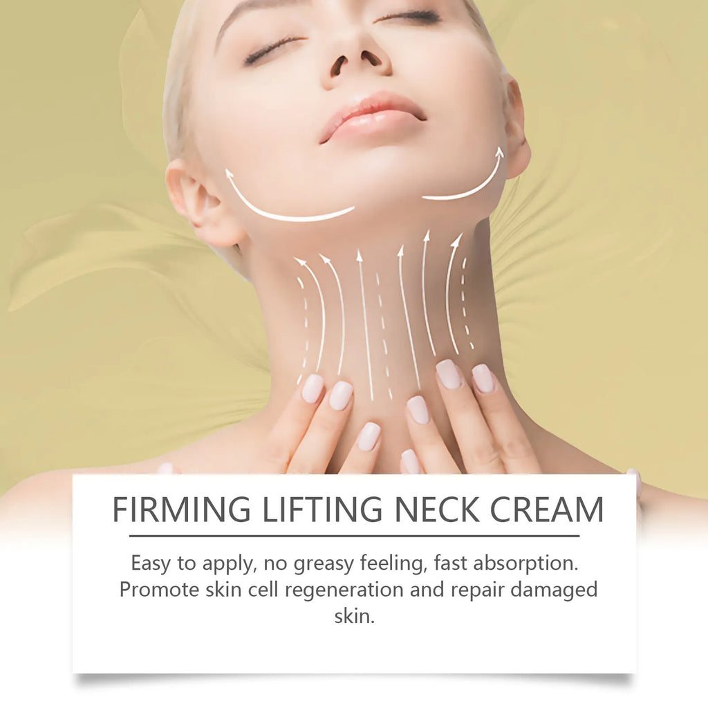 Tightening roller cream for neck lines with roller tool, 120g jar, product size 8.6 x 17.5cm