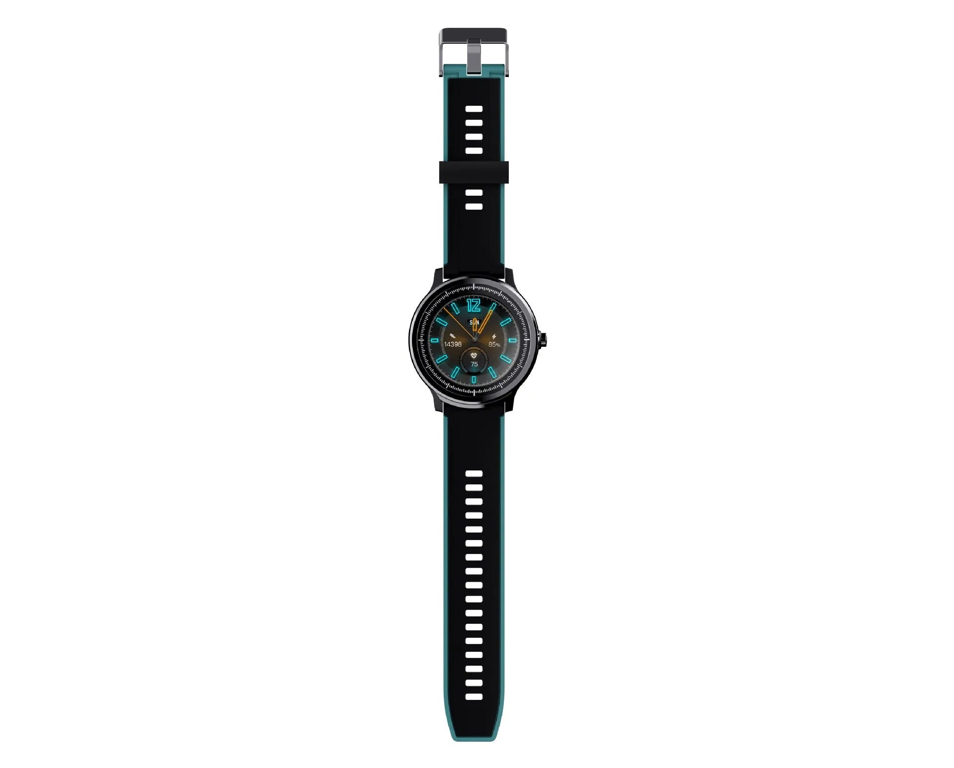 Kospet PROBE smart watch with 1.3 inch touch screen and silicone wristband in green colour