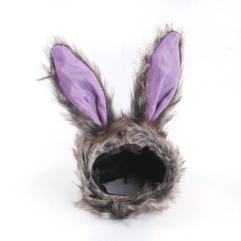 Pet headgear costume accessory with cartoon designs for cats and dogs