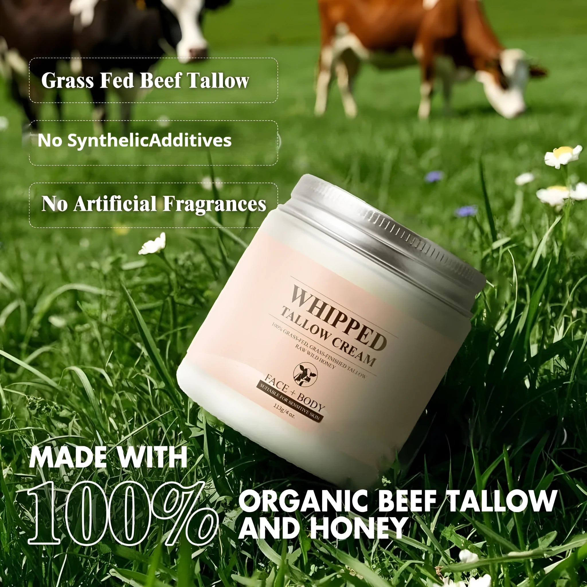 113g jar of butter cream facial moisturiser for dry skin relief and replenishment