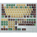 Capabala MOA girl themed 130-piece ABS mechanical keyboard keycap set laid out.
