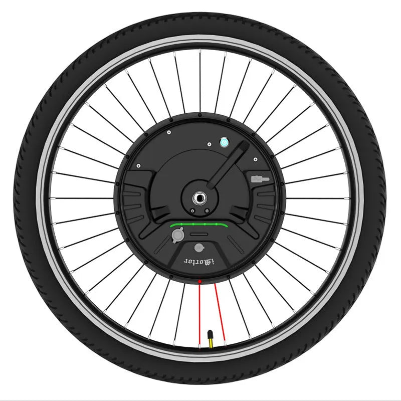 Imotor 3.0 black alloy hub motor wheel for electric bicycle conversion kit