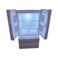 White plastic miniature candy toy model with light-up feature on display.