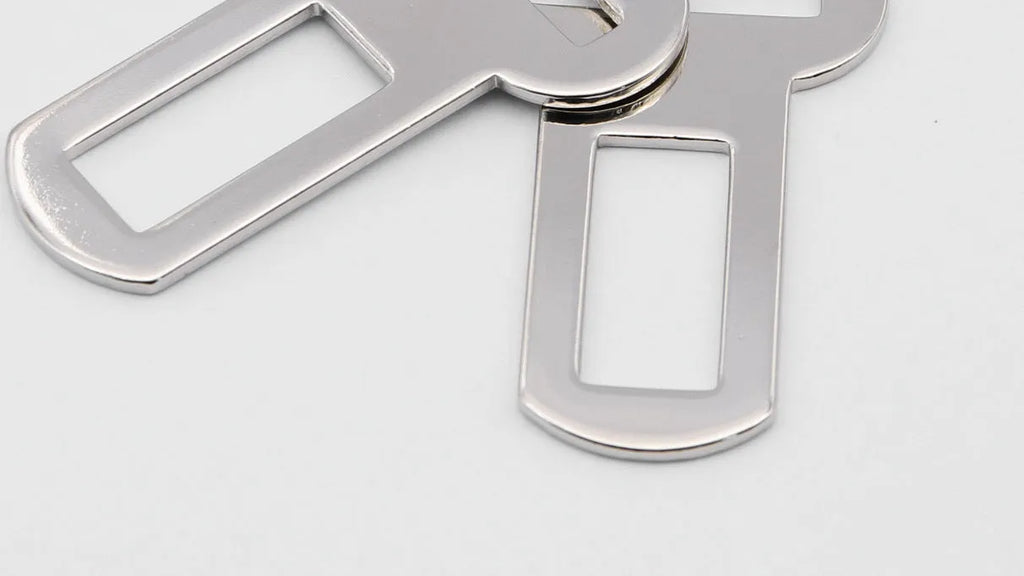 26mm silver metal pet safety belt buckle for dog leash and car restraint