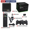 G11 PRO dual system TV set-top box and open source game console in black with HDMI and memory options