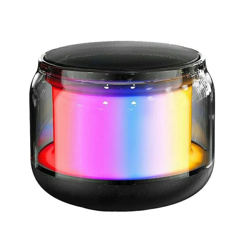 Black coloured glaze gun-shaped Bluetooth speaker with card slot for desktop use