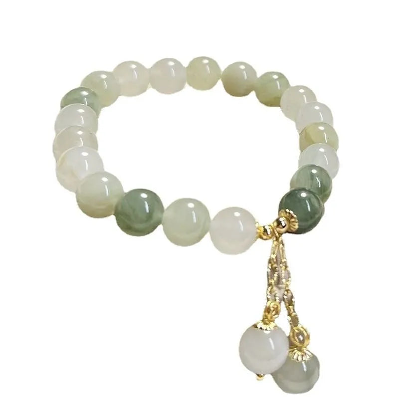 Tian Shan Cui Yu design women's alloy bracelet with electroplated S175 colour finish and adjustable closure