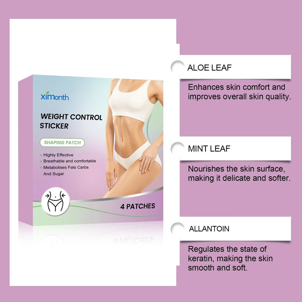 Four microneedle hydrogel body care patches with aloe and mint extracts in individual packaging