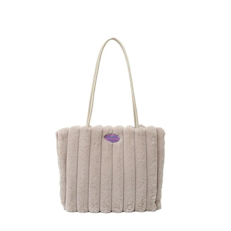 Autumn winter casual shoulder tote bag, Oxford cloth, large capacity, 33x23x9cm, black colour