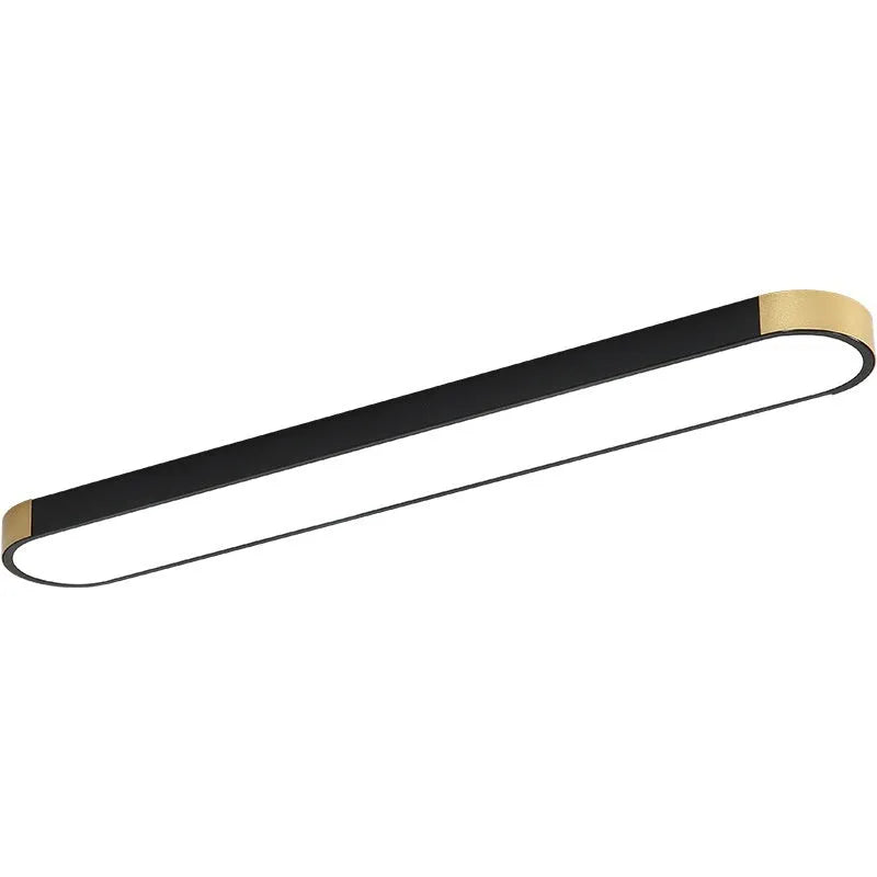30cm LED tri-colour ceiling lamp with remote control in Black Gold finish for corridor installation