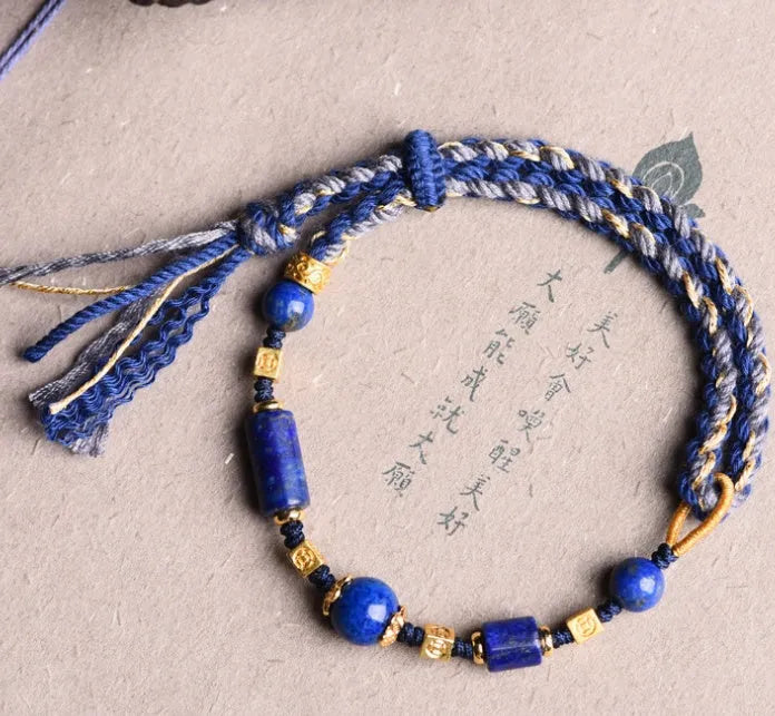 Hand-woven ethnic watch band made from flexible wire in Hongfei Ebony colour