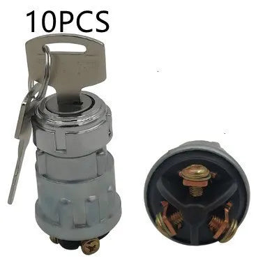 Copper car ignition switch with key for trucks and forklifts