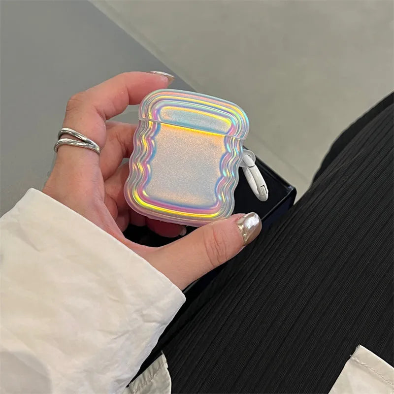 Silicone protective case with laser pattern for Apple AirPods Pro2, New Generation 3, Pro and 1/2 models