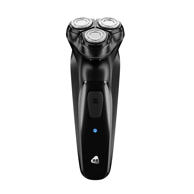 Men's portable rechargeable electric shaver Black D1 with USB charging and floating cutter head