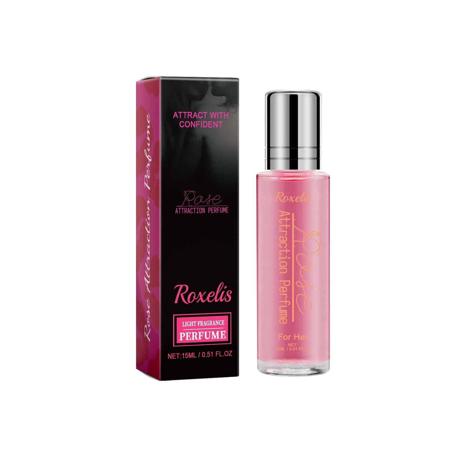 Rose light perfume 15ml natural portable bottle with moisturising body care